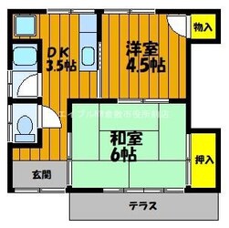 塩見貸住宅南畝の物件間取画像